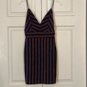Rainbow Sparkly Body-con Dress